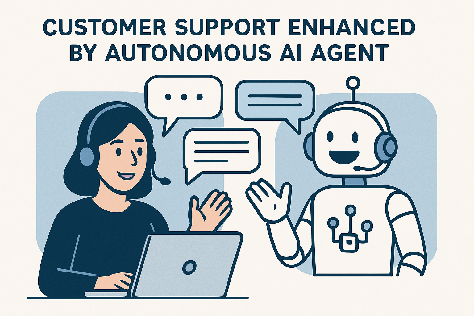 Customer support enhanced by autonomous AI agent